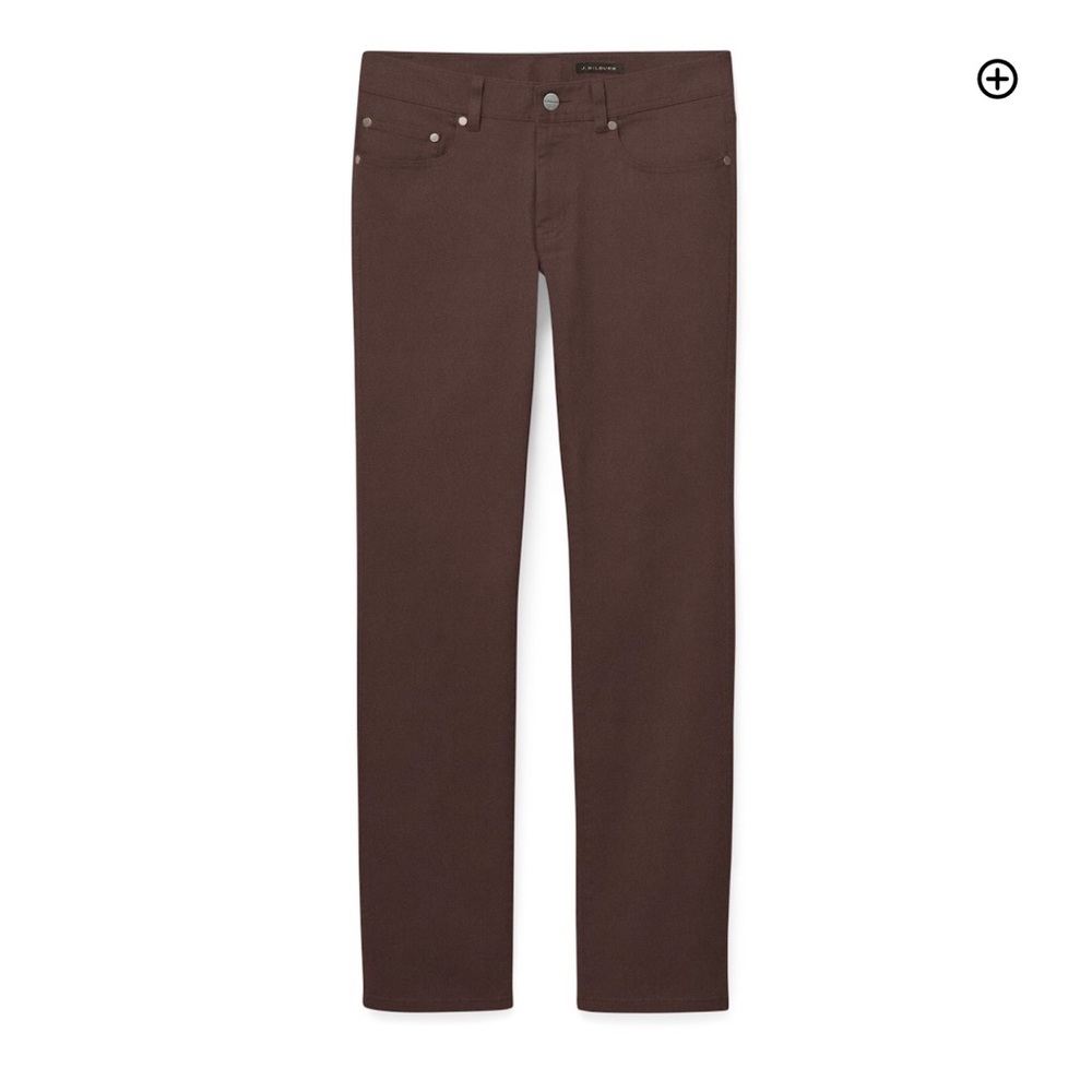 J. hilburn classic 5 pocket twill brown pants size 34 new
